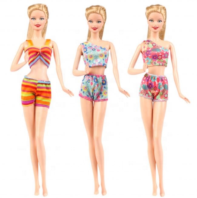2021 XBL Sue Swimsuit Summer Beach Swimsuit Bikini Set Swimming Toy Dressup Sets for 11.5inch Dolls Toy Baby Girl Gift