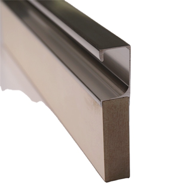 Aluminum Alloy Cabinet Handle Custom Made Brushed Silver Gold, Black Aluminum Edge Profile Pull Handles