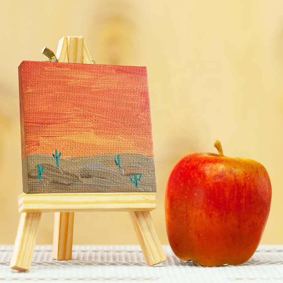 Aureuo 24 предмета в комплекте 2.5X2.5 "Art ученик детская мини площади детский холст Набор для раскрашивания