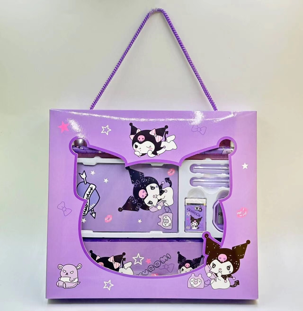 School Stationery set Kuromi pen, KT melody Ballpoint pen set, Cute Kuromi school Stationery pen set