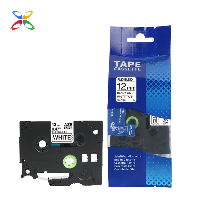 Xiwing лента совместимы с tze 231 tze-231 tze231 для brother 1/2 "пустой на белом p-touch клейкие ленты 12 мм