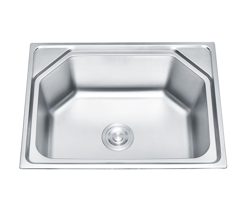 Mini 60x45 mm Stainless Single Big Size Unique Rectangular Industrial Kitchen steel Sinks with drainer