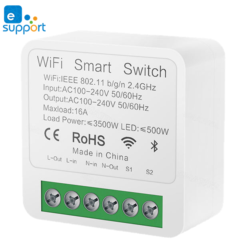 16A экшн-камера с Wi-Fi умный переключатель дистанционного управления от первого лица для самостоятельной таймер Модуль Автоматизации "Alexa Google Home переключатель умный выключатель модуль поддерживает l