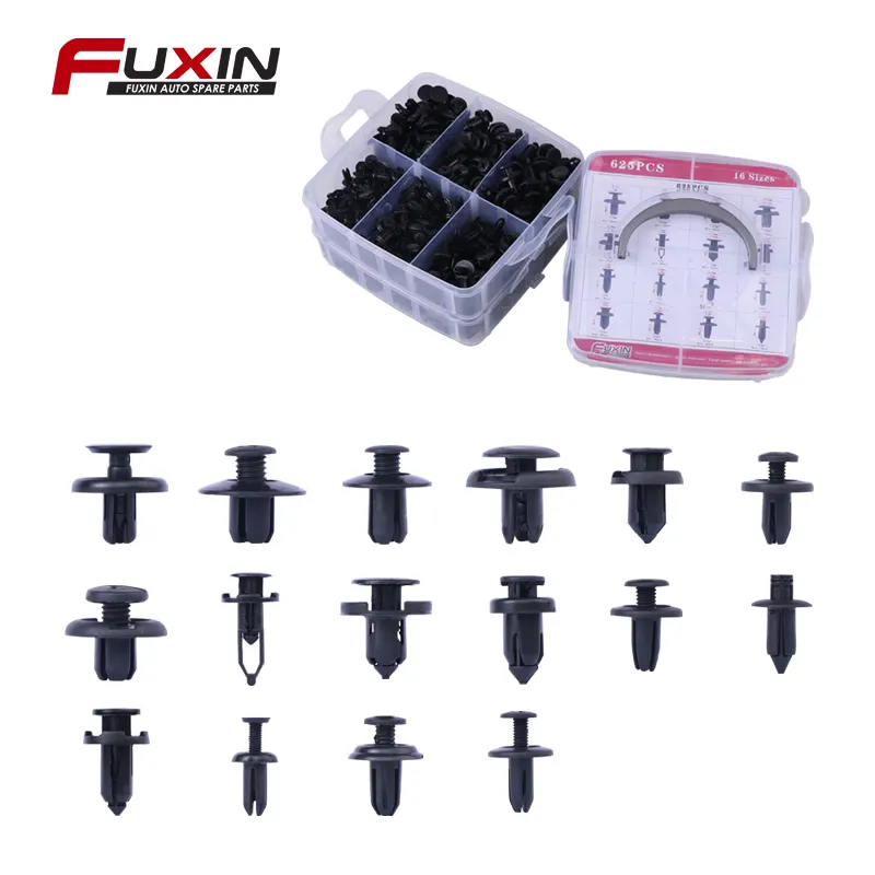 625Pcs Car Auto Replacement Push Retainer Clips Plastic Fasteners Set Boxed Buckle For GM For Toyota For Honda Car Accessories