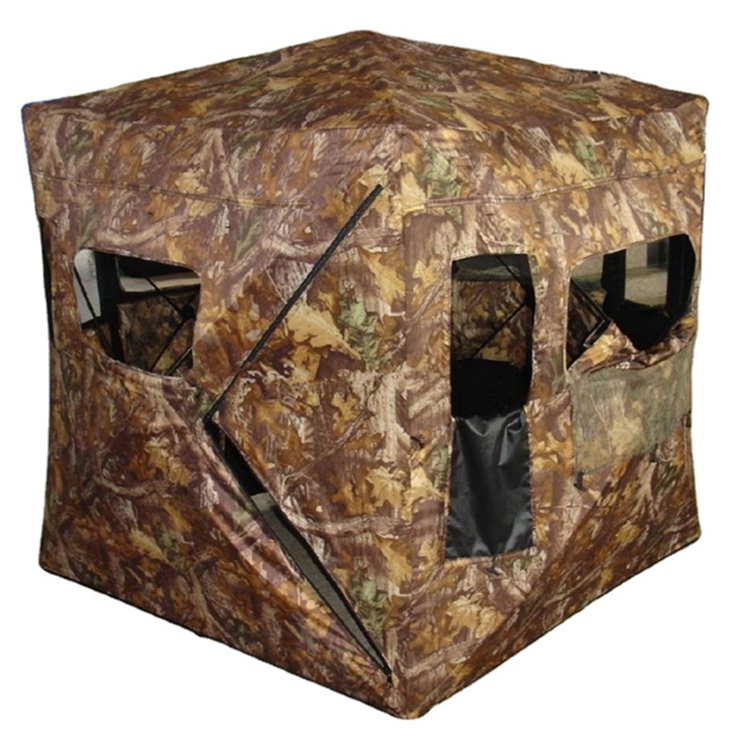Hot Sell High Capacity Outdoor Waterproof Portable Double Ground Camouflage Pop Up Camo Hunting Tents