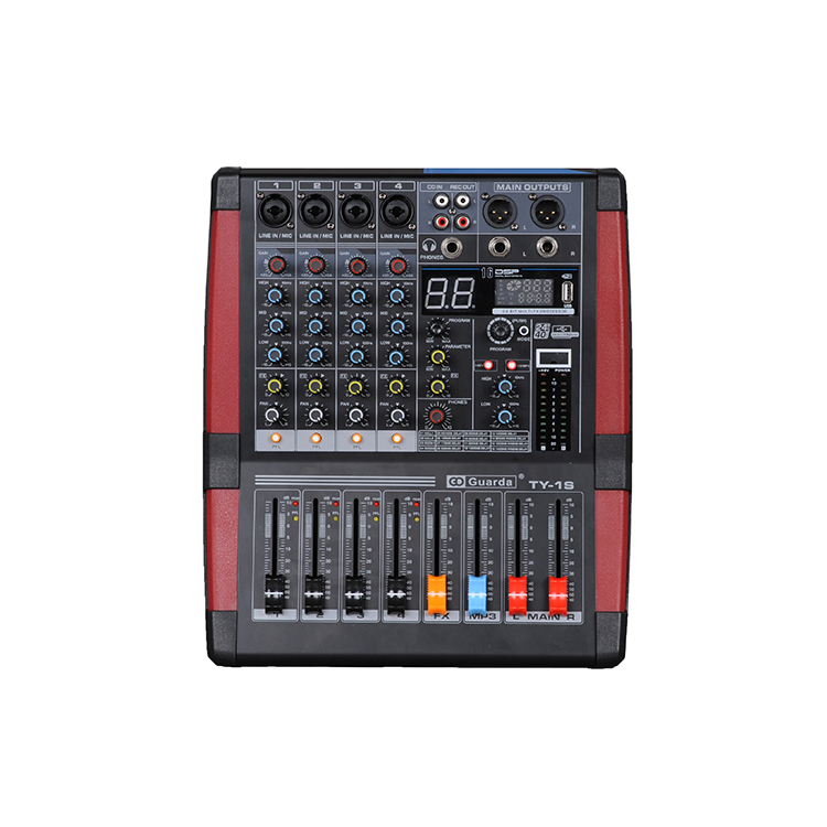 Высокое качество TY-1S 4-канальный аудио цена смесителя dj мощность смеситель караоке усилитель, работающий на основании технологии "блютус"