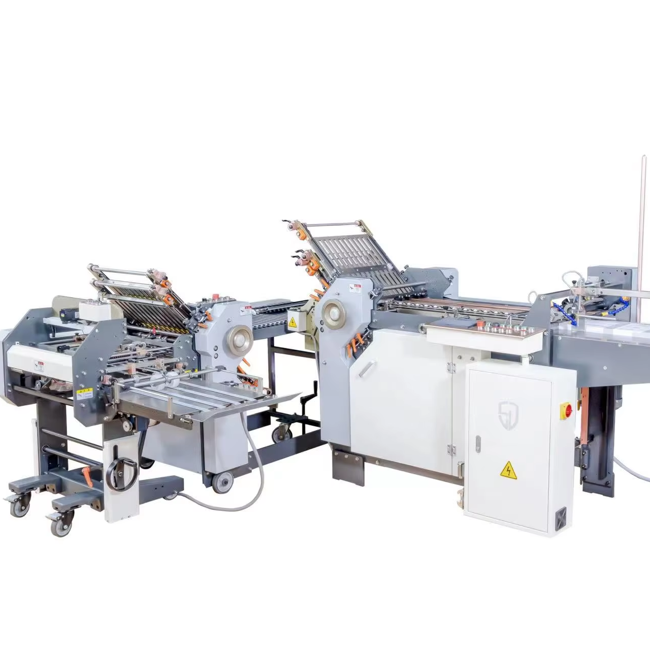 Leaflet Folding Folder Paper Leaflet Folding Machine 490mm Width Large High Speed Paper Cross Folder Equipment