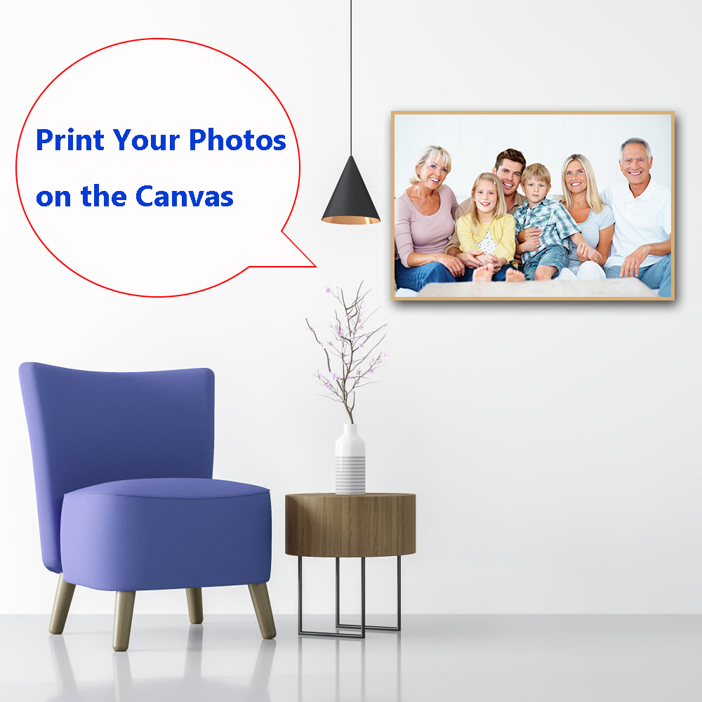 Photo Custom Painting on Canvas Oil Pictures Your Photo on Canvas Painting Poster Custom Canvas Photo Prints