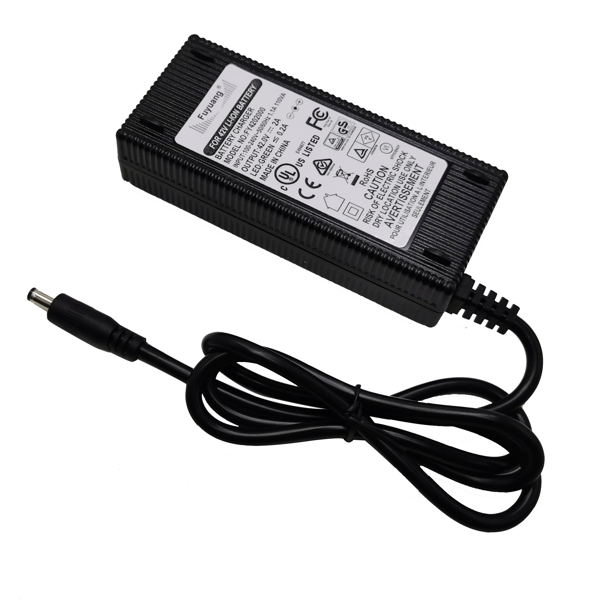 Fuyuang 80W 3years warranty UL GS CE SAA PSE e bike scooter 54.6v 1.5a 48 volt lithium battery charger