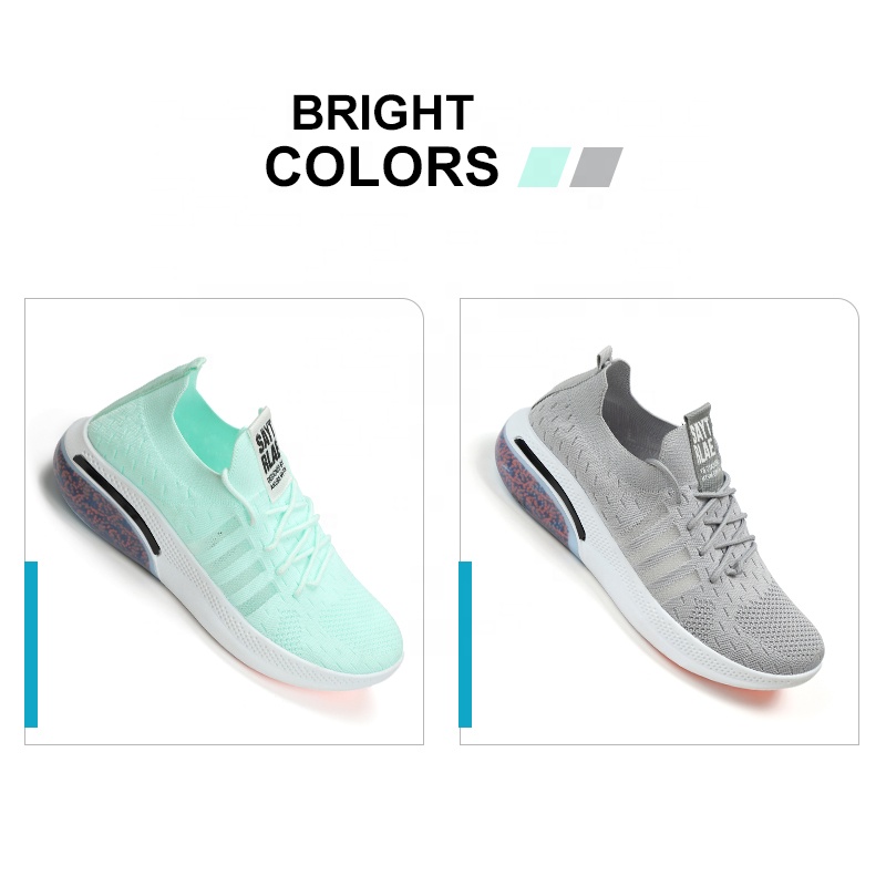 2021 Newly Popular Fly Knitted Sneaker Sport Shoes Running Sneakers for Men Men Skate Shoes Custom Sneakers