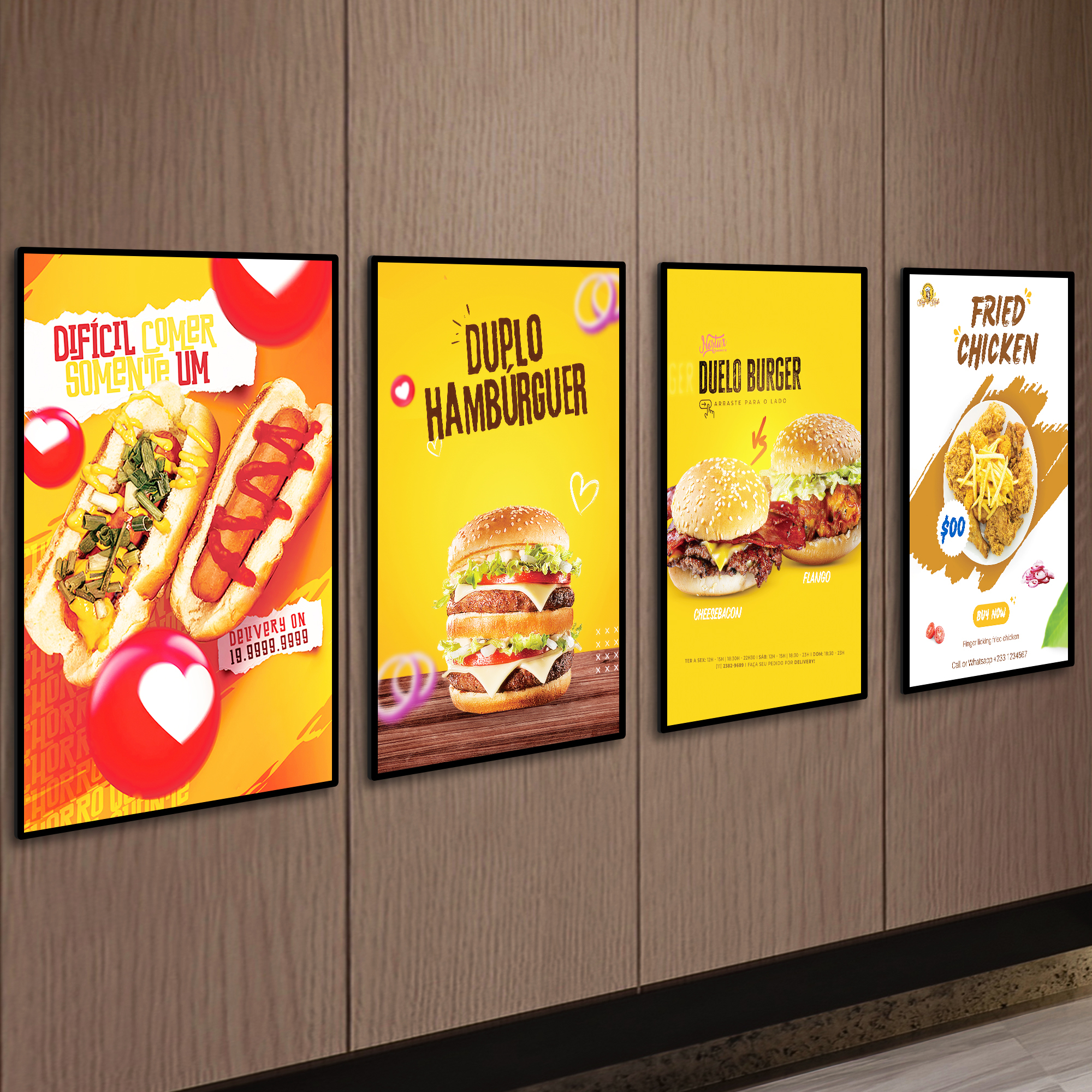 Most Popular Customized Led Light Box Cafe Menu Board Menu Display Slim Advertising Light Box