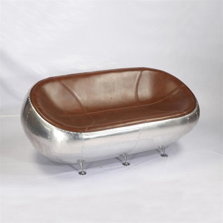Loveseat, алюминиевый Полушаровой диван для гостиной, ресторана