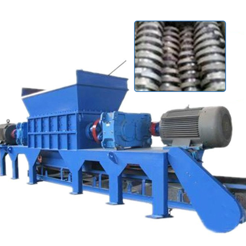 high quality mini waste plastic crushing machine film Waste Plastic Pet Pp Pe Pallet Drum Double Single Shaft Shredder Machine