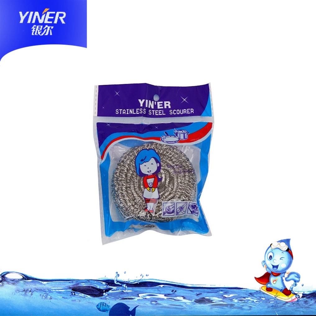 Factory Newest Stainless Steel Ball Scourer Bulk Stainless Steel Scourer Penny Sale Cleaning Substitute Economical 20g