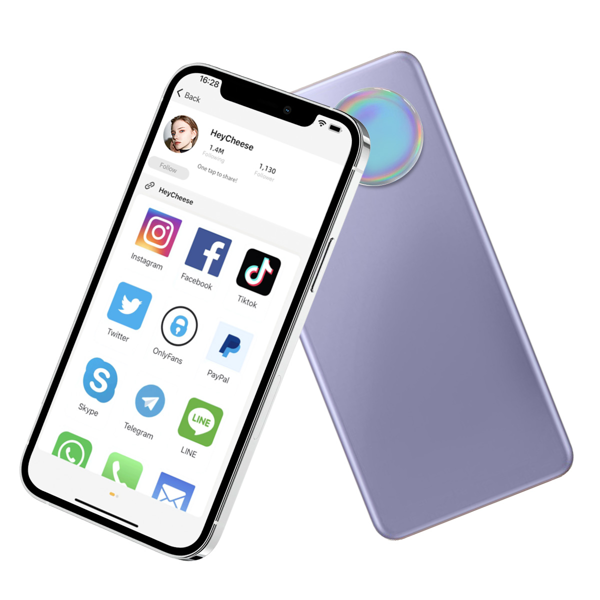 Горячая распродажа! Карточка-наклейка NFC NTAG213/NTAG215/NTAG216 с бесплатным приложением Heycheese