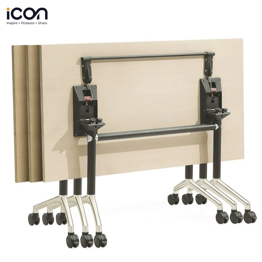 Meeting Modern Folding Table Foldable Training Table Modular Flip Top Conference Table For Office And School