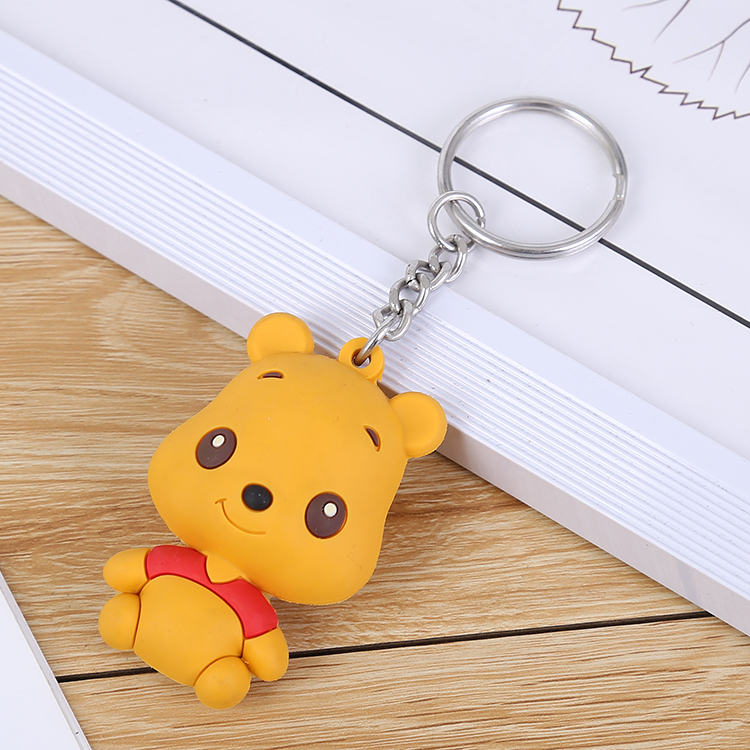 Cheap customized Personalized Design Custom souvenir 2D 3D Soft PVC Rubber keychain charm and promotional keychain charm