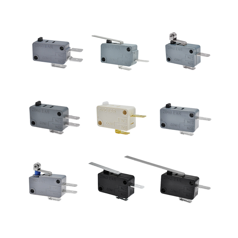 Zingear Microswitch 0.1A 16A 25t125 5e4 SPDT Lever Basic Defond Snap Action Micro Switch