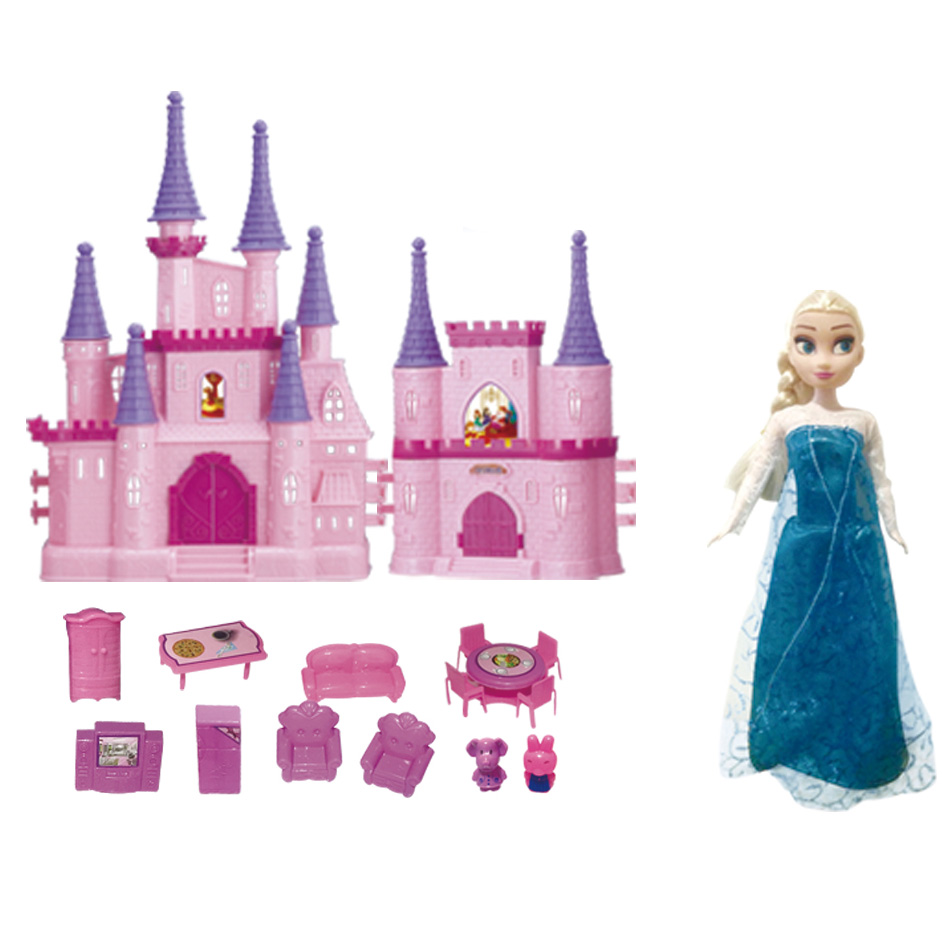 Pretend Play Toys Figure Diy Cottage Pretend Play Doll House For Toddlers Boys & Girls Castle Pretend Play Set Toys