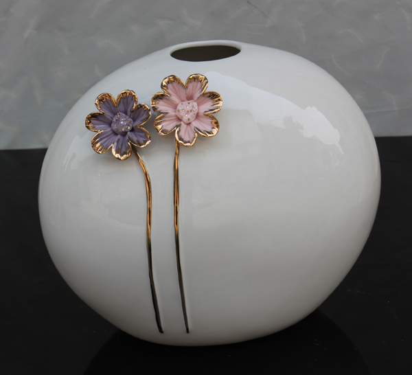 Custom Gift Box Modern Handmade Flower Ceramic and Porcelain Vases for Decoration Tabletop Vase