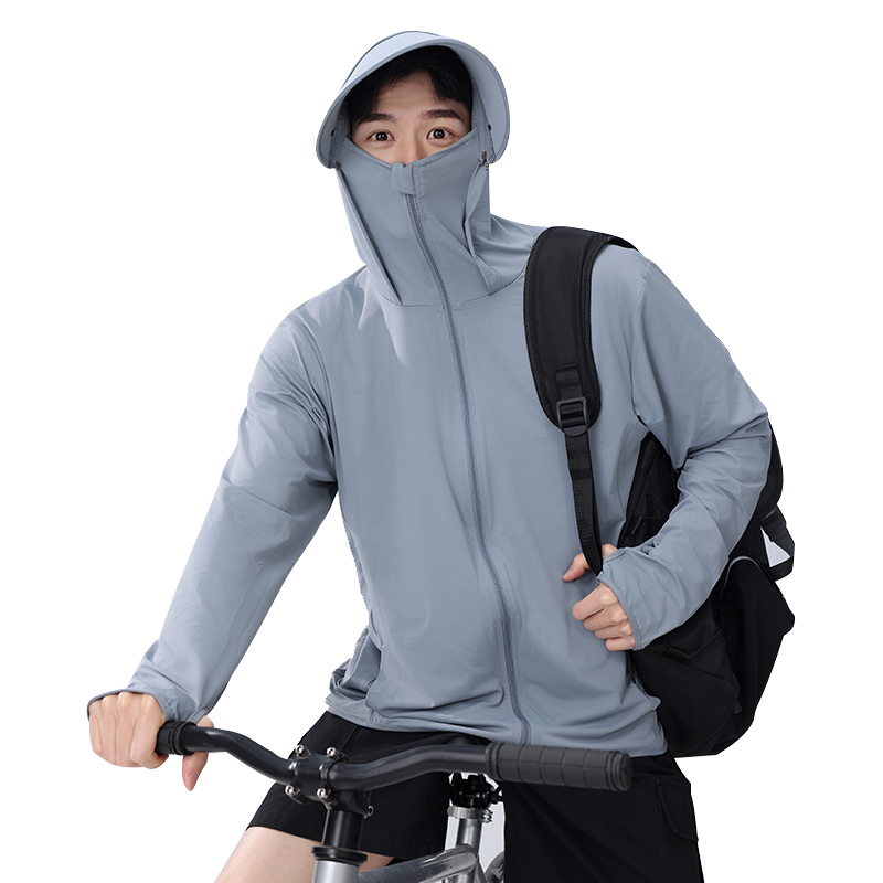 Custom Unisex Sunscreen Hoodie Breathable Jacket Sun Protection Clothing