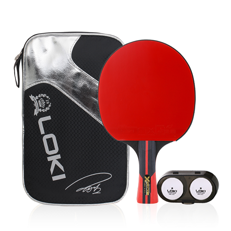 Loki High quality factory direct sale custom logo finished table tennis rackets ping pong paddle