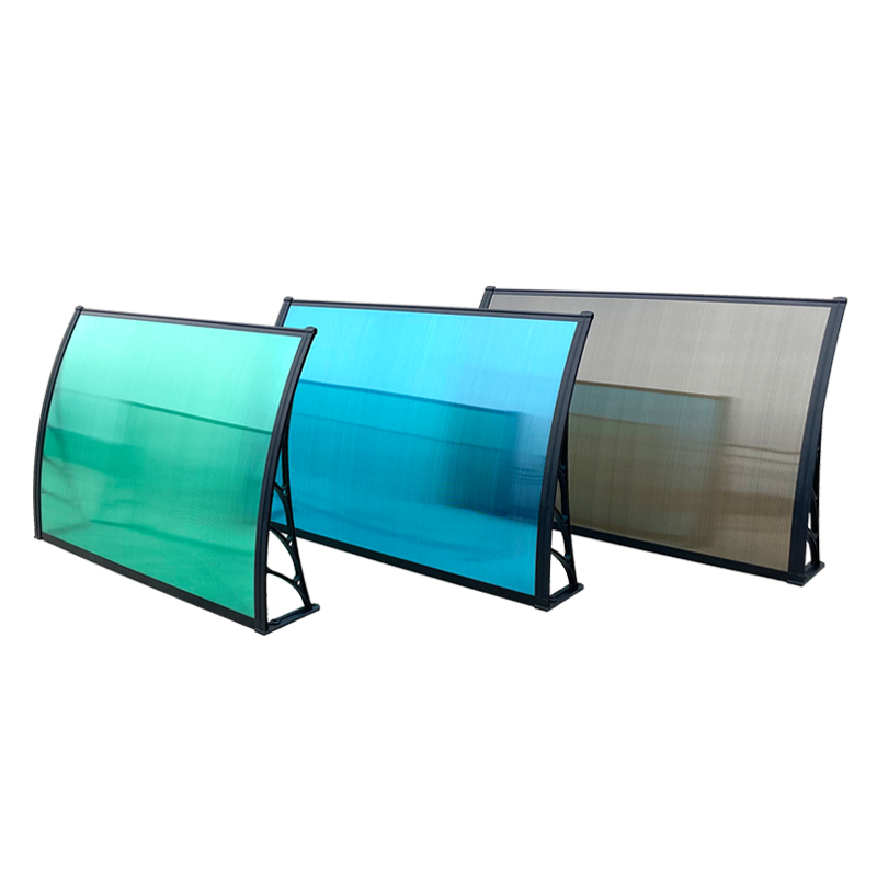 Diy outdoor window awnings clear solid hollow polycarbonate roof sheet canopy awnings design