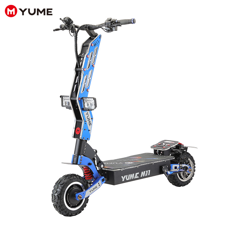 YUME 7000 Вт складной электрический скутер для бездорожья, 11 дюймов, широкое колесо, высокая мощность, лучший Электрический скутер для взрослых