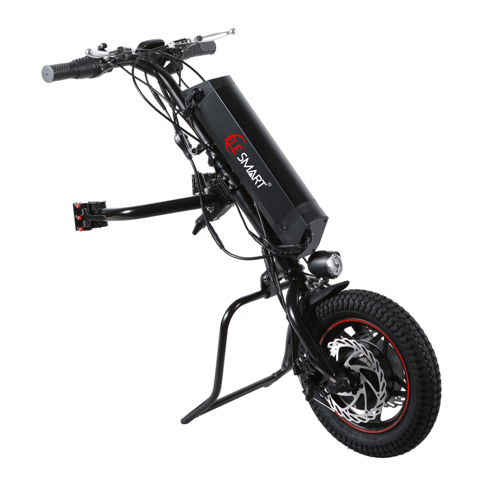 Экономичная модель 12 дюймов 350w инвалидной коляски handbike кресло-коляска крепления handcycle с 8ah батарея