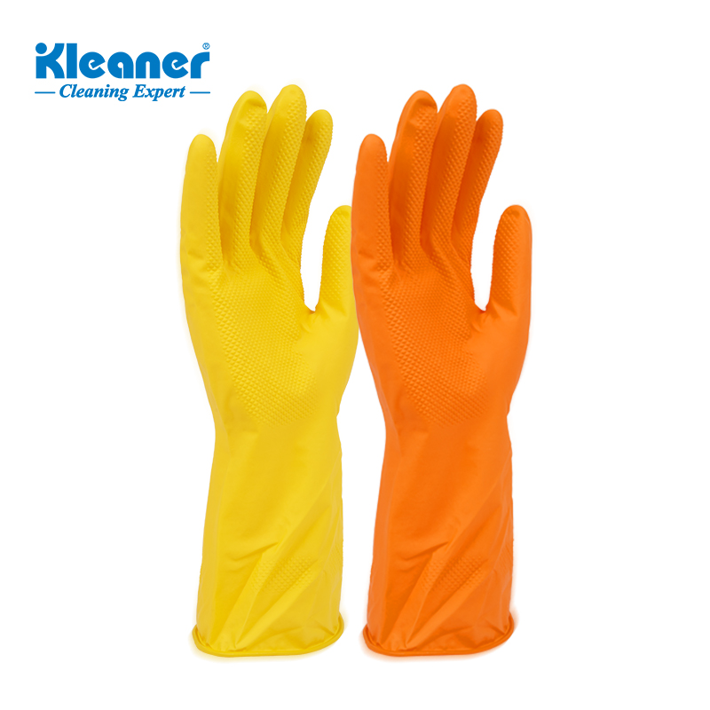 Kleaner, дешевая желтая латексная Бытовая перчатка