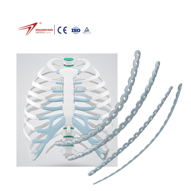Shuangyang Medical Excellent Quality Orthopedic Surgery Titanium Implant Orthopedic Surgical Instruments Titanium Rib Plate