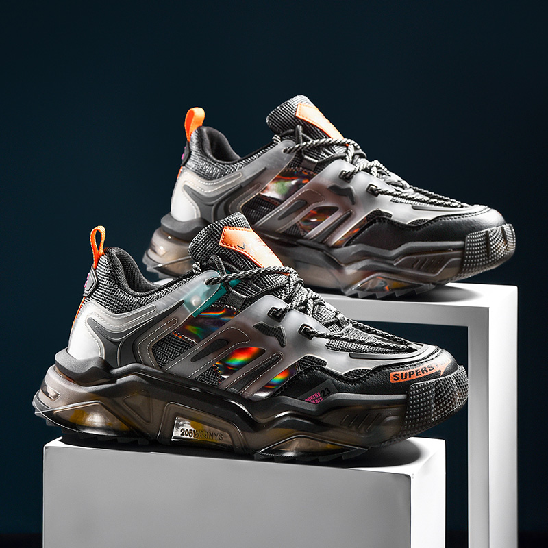 Professional Manufacturer Anti Skid Pu Midsole Colorful Running Sport Shoes chunky shoes men