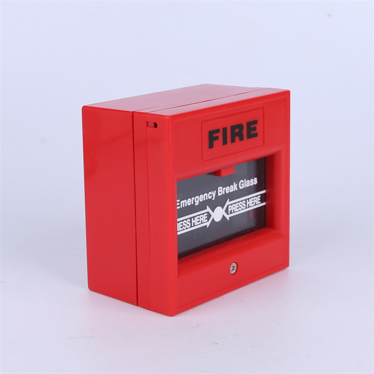 Safe Manual Call Point Connected Into Addressable System Fire Alarm For Home Security System