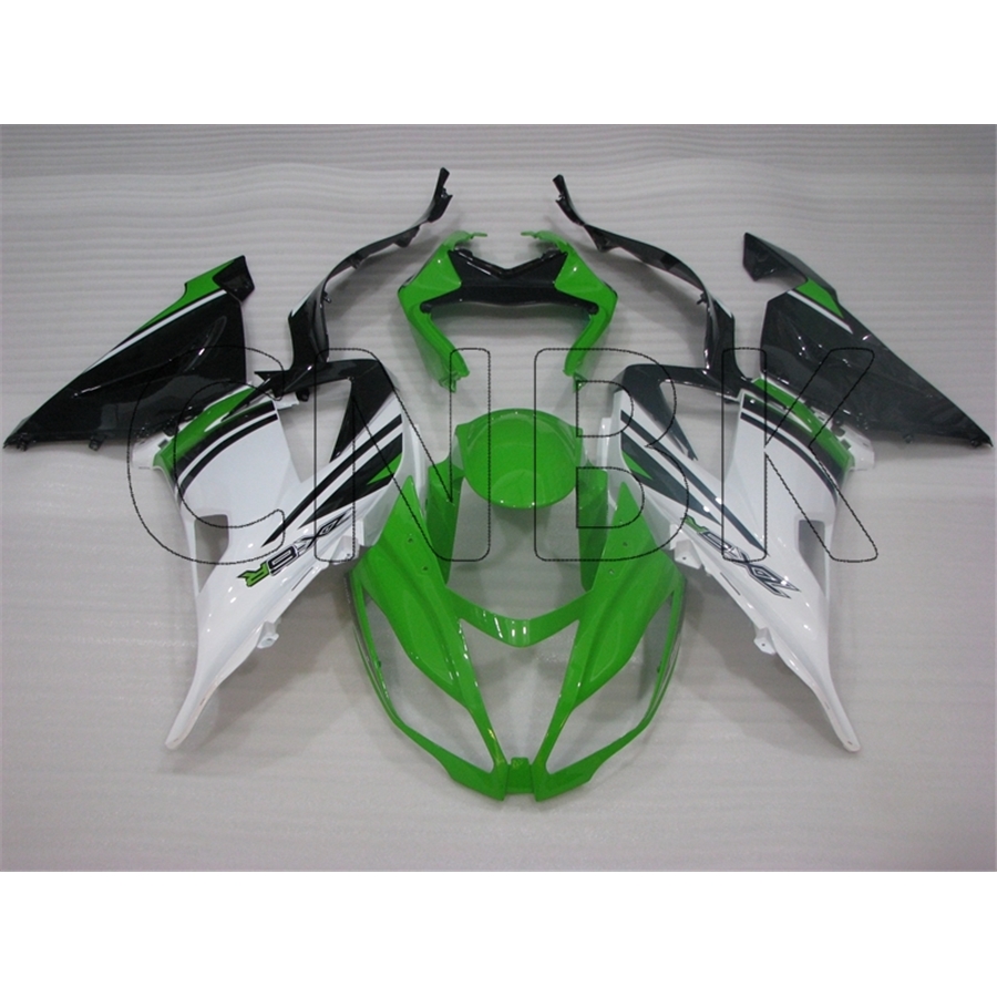 Для Kawasaki Zx6r 2013 обвесы Zx6r 13 14 зеленого, черного и белого цветов мотоциклетные обтекатель 636 Zx-6r 2013 - 2016 кузов