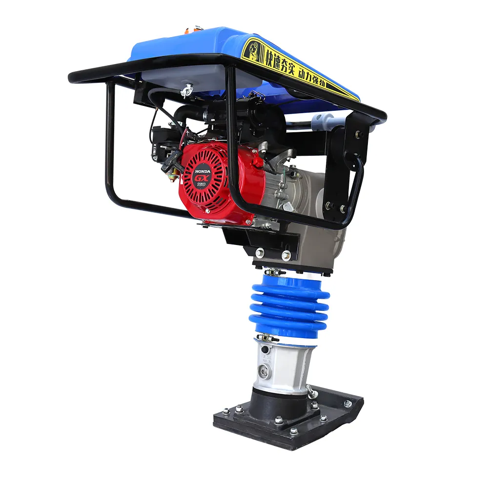 Best Design Cheap Price 5.5HP Gasoline Soil Vibratory Impact Tamping Rammer 2 Stroke Electric Ground Compactor Tamping Rammer