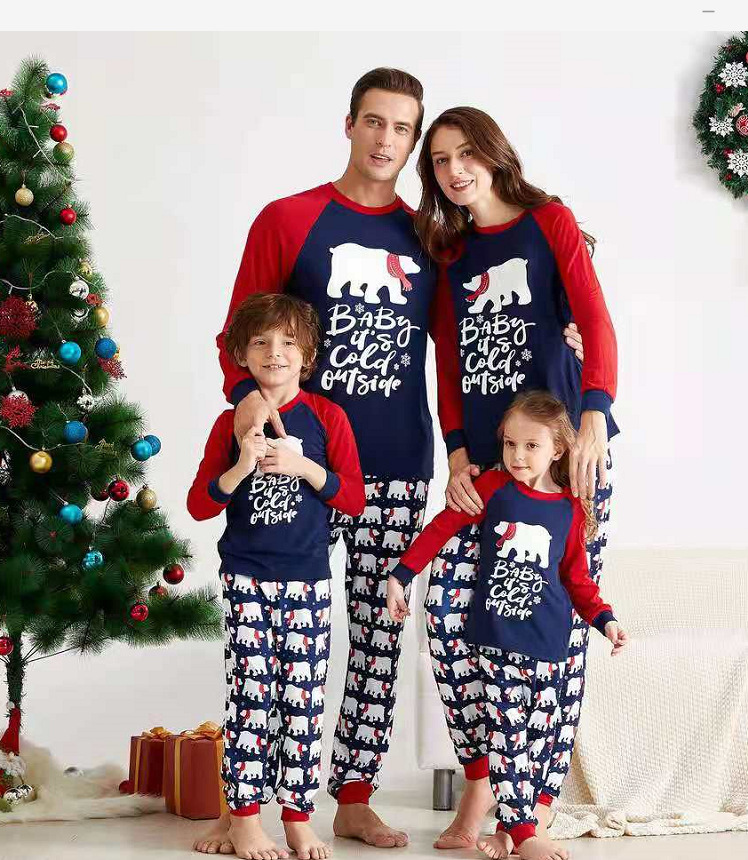 New nightclothes nightgown custom print sleepwear pyjamas christmas pajamas