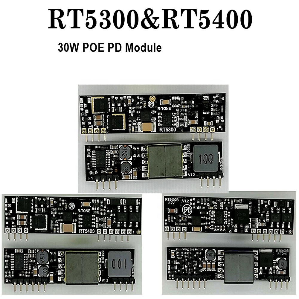 RT5400 RT5300 RT5300B RT5400B AT Модуль POE 30 Вт 5 В/12 В/24 В