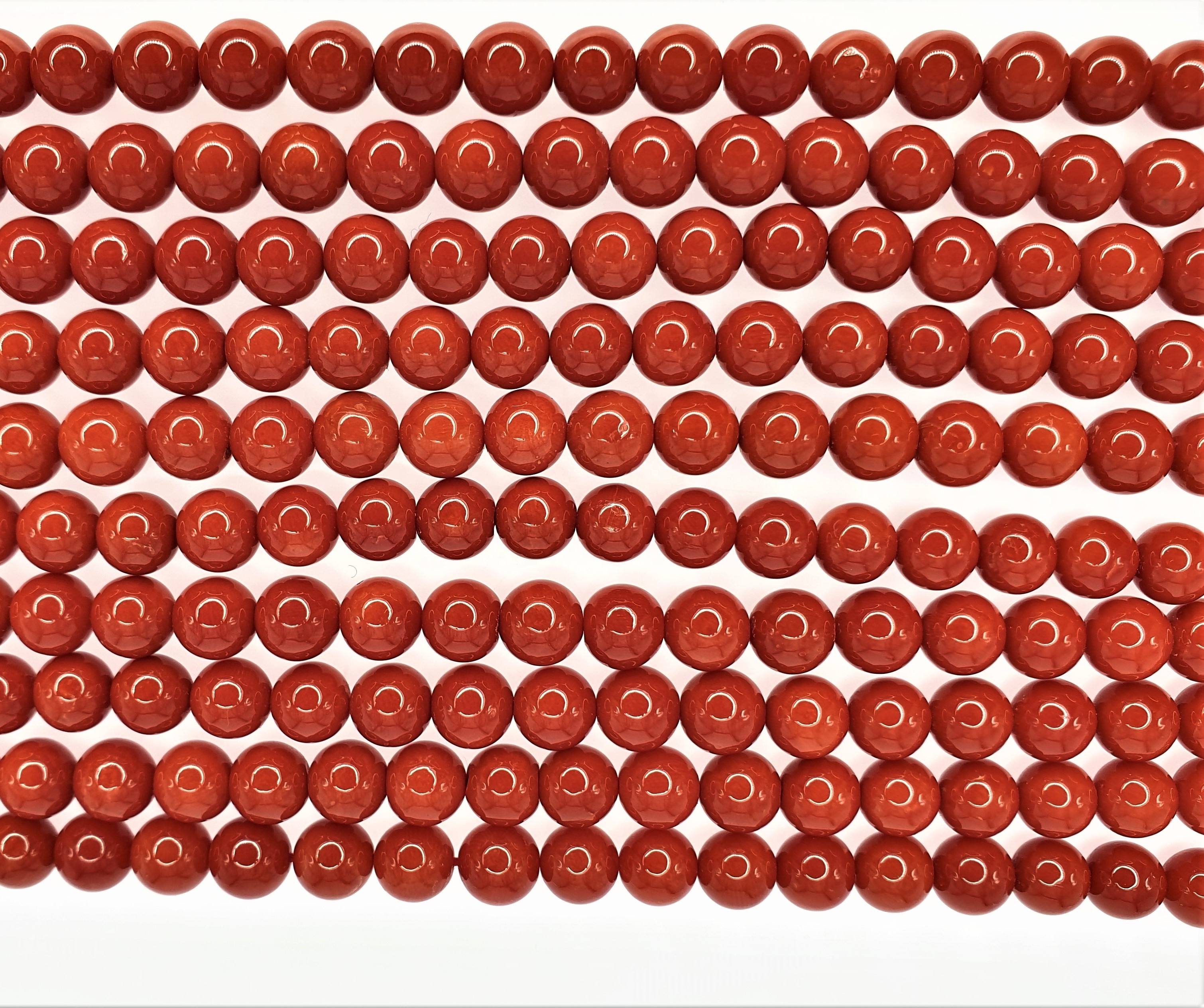 AA Grade 12.0 MM round Red Coral Beads 18 Inch-45 CM Long Natural Colorful Shell and Bone for Making Jewelry Necklaces