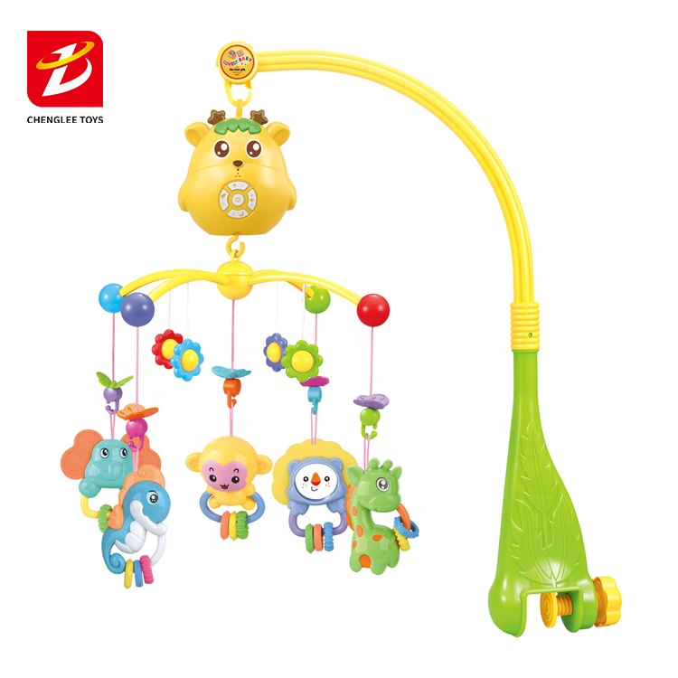 Kids Hanging Mobile Crib Rattle Musical Toys Infant Baby Bed Bell