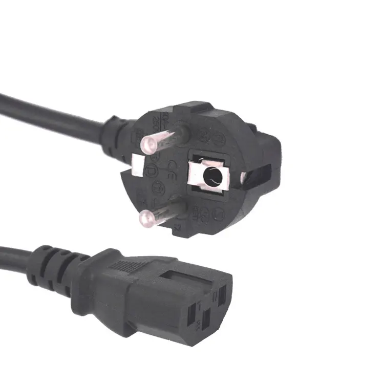 High quality and competitive price 3 pin pc cable eu power cord , PVC power cords for computer