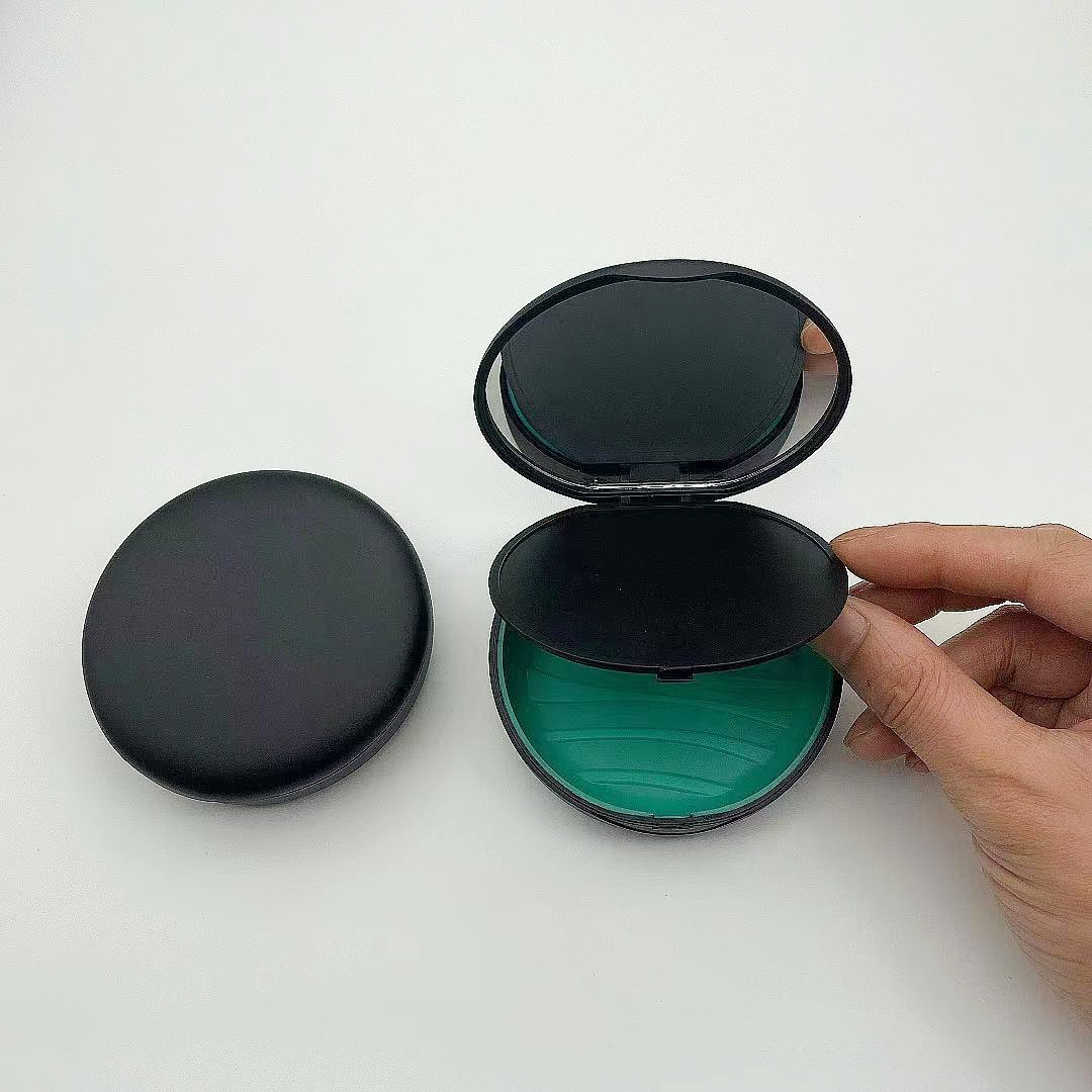 New Design Plastic with Mirror Dental Denture 88*27mm Box for Denture Storage/Retainer Case