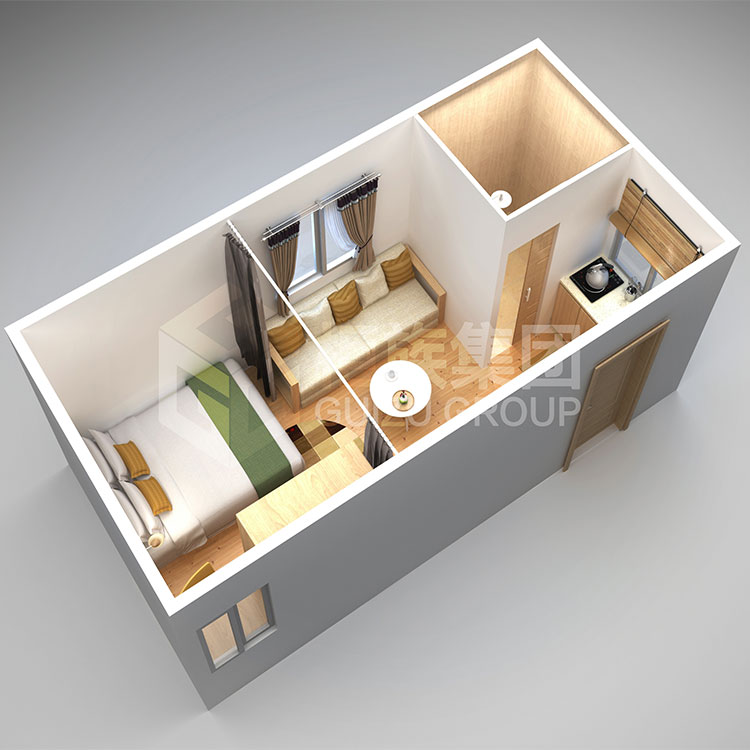 Плоский пакет 3x20ft 2 комнаты контейнер дома сборные 40ft Касас Prefabricadas модульный роскошный метровом контейнере