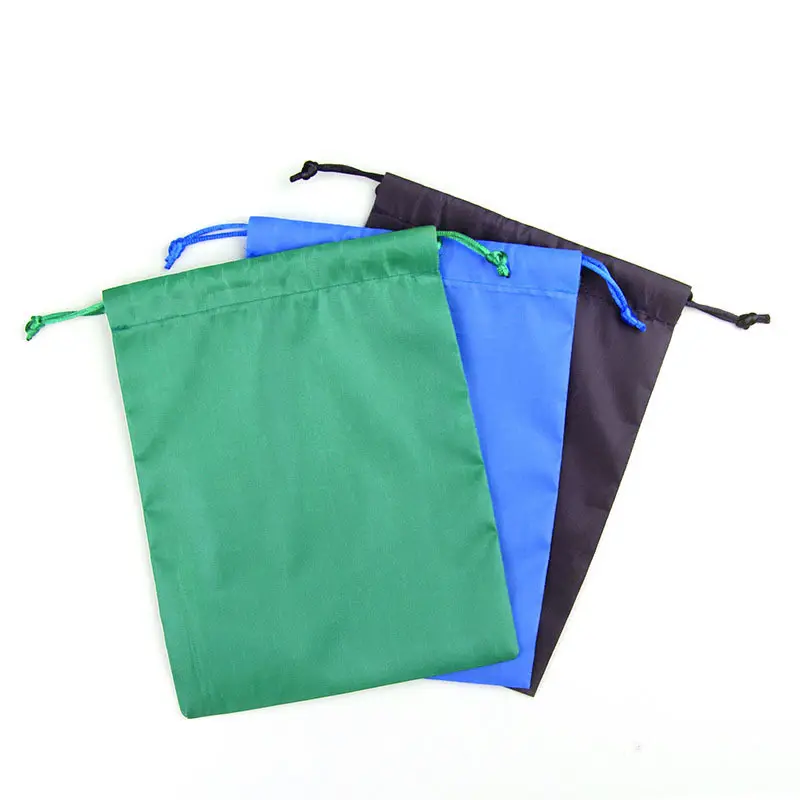 Custom logo promotional gift packaging polyester drawstring bag