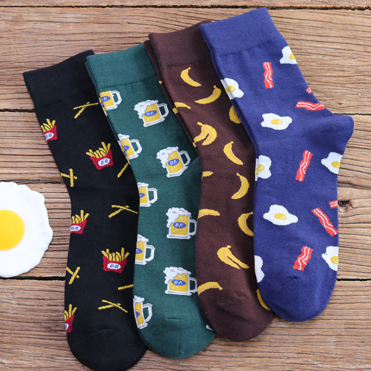 funny happy design your own socks women custom logo crew novelty quality socks 100% cotton personalized wholesale socks crazy