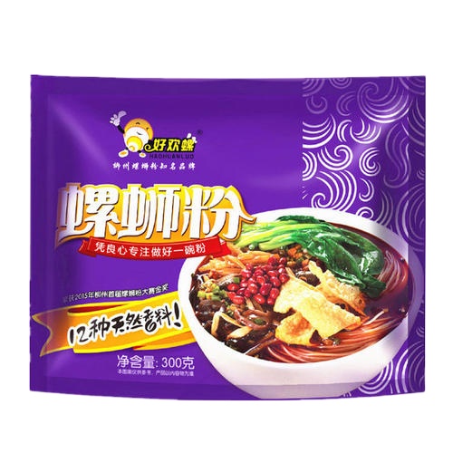 haohuanluo 300g*10bag Liuzhou river snails rice noodles luosifen Chinese popular instant noodle sour and spicy hot selling