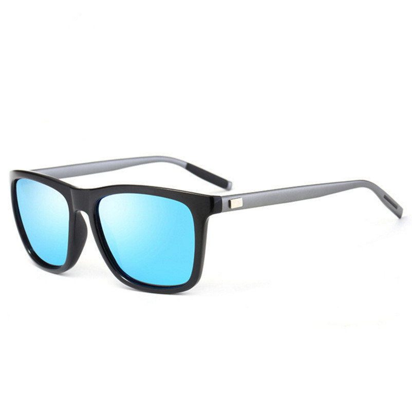 2021 New Arrivals Al Mg Legs Night Vision Driving Metal TAC Lens Square Men Polarized Discolor Sunglasses