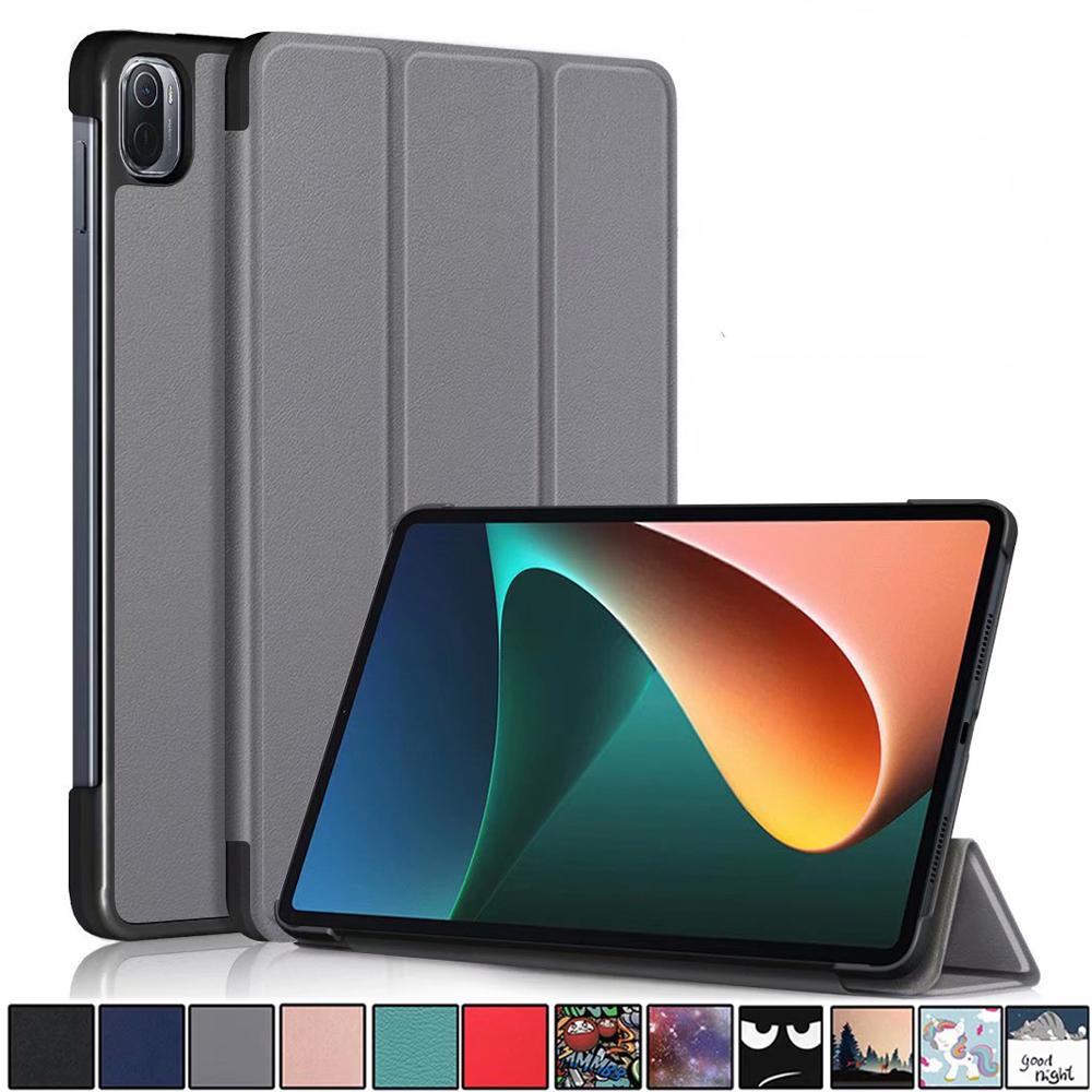For Xiaomi mi pad 5 Case Smart PU Leather Tri-flold Tablet PC Cover for Xiaomi mi pad 5 Pro 11 inch