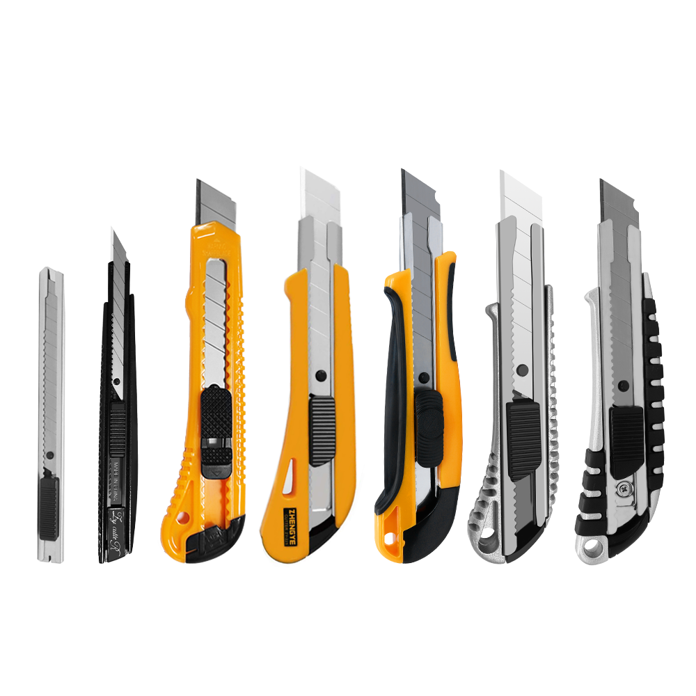 Multiple Models 9mm 18mm Snap Off Blade Box Cutter Aluminium Alloy Utility Knife