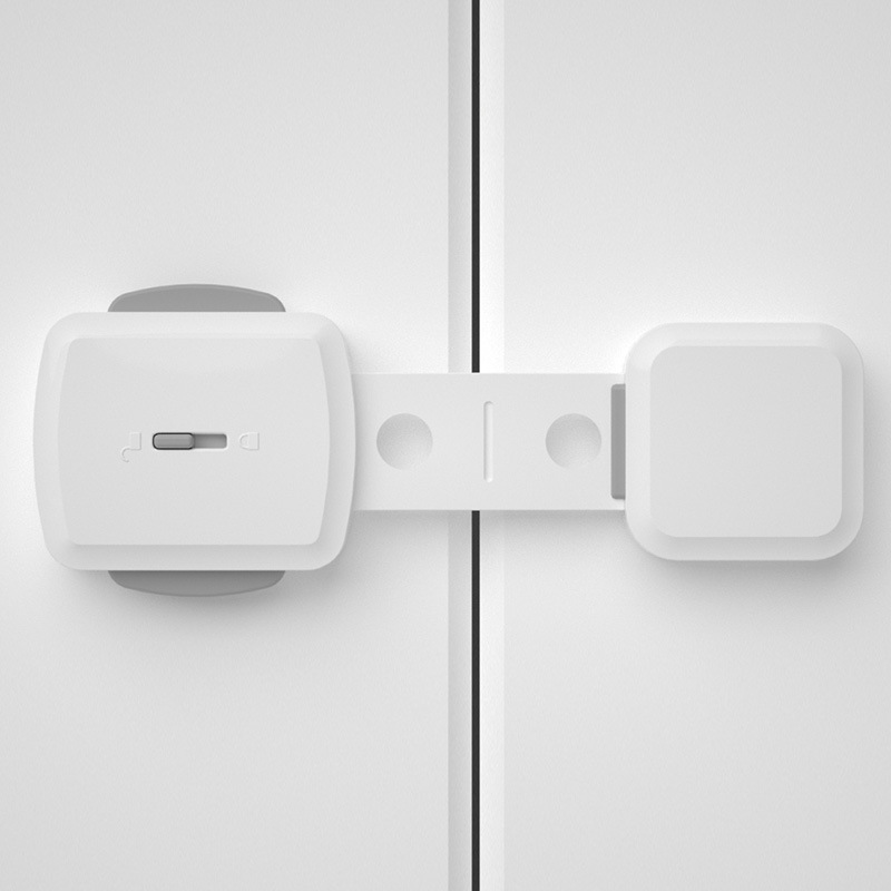 Protecting children's safety household white long strip multifunctional child safety lock