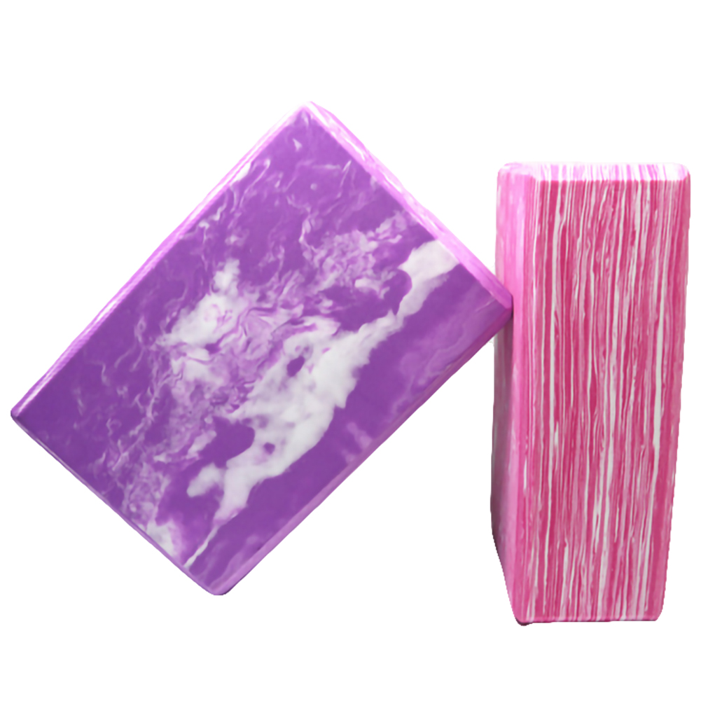 EVA Yoga Block Brick Exercise Fitness Camouflage Marble Block Stretching Aid Body Shaping Health Training Equipment